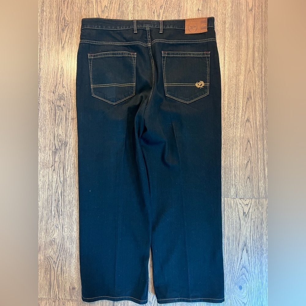 Vintage Y2K PHAT FARM Jeans 40x32 Men’s Dark Wash Hip Hop Baggy Skater Fit NWOT